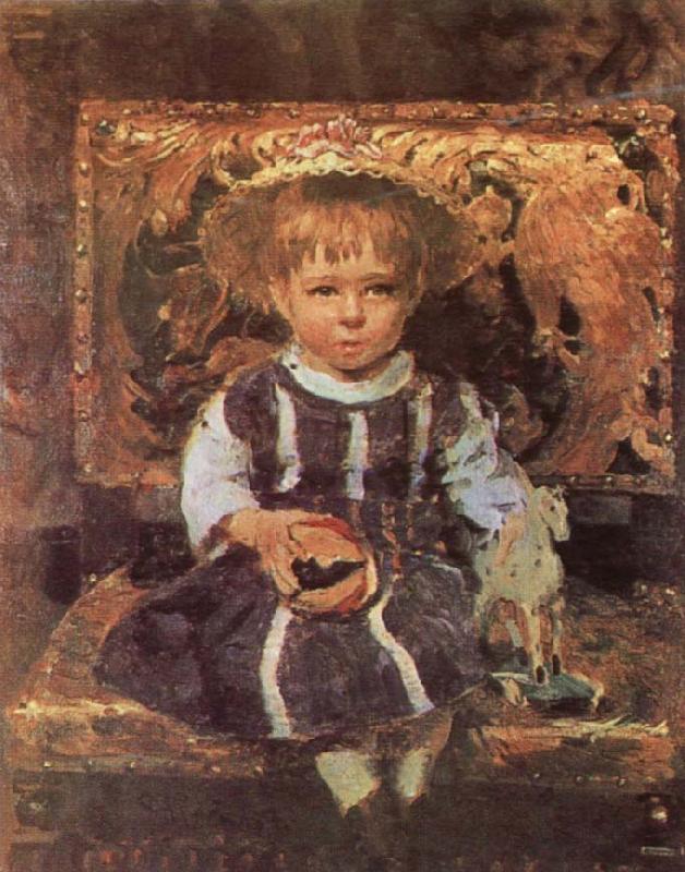 llya Yefimovich Repin Portrait of the Artist-s Daughter Vera china oil painting image